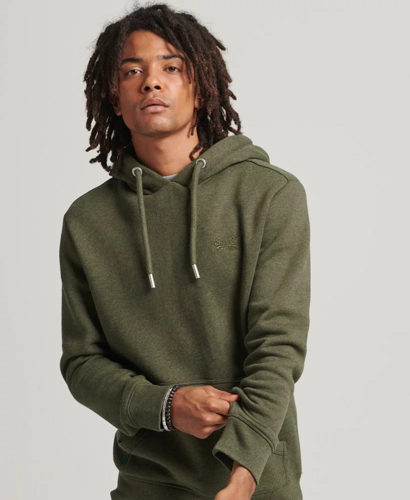 a guy in a green hoodie