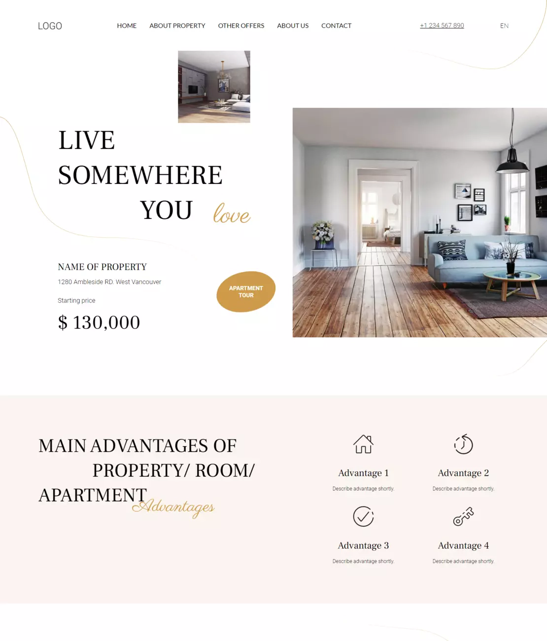 Elegant Real Estate Landing Page.webp