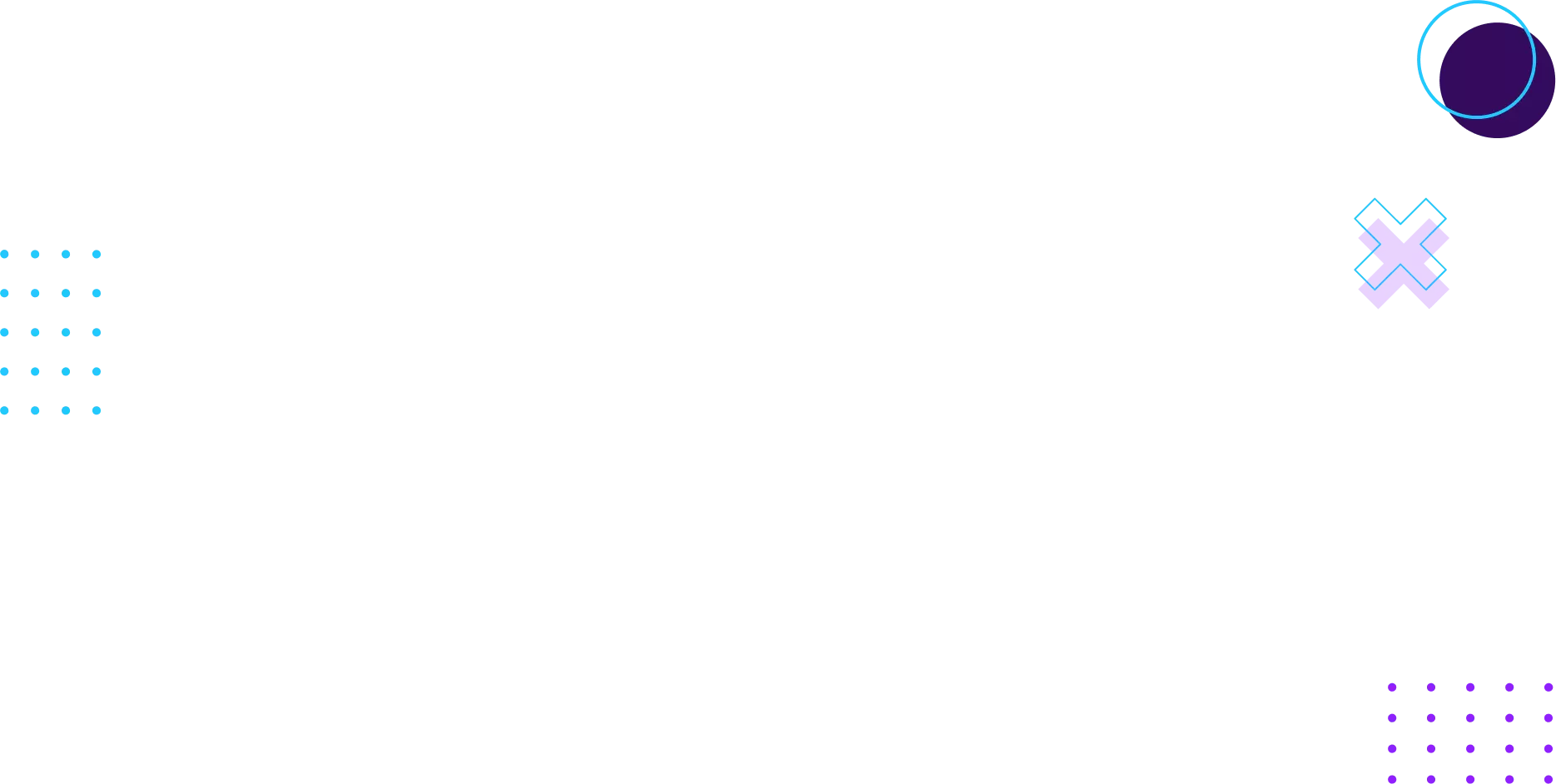 Maschera ciano viola con punti cerchi e croce