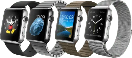 multiple smart watches for decoration and adjustable display screens