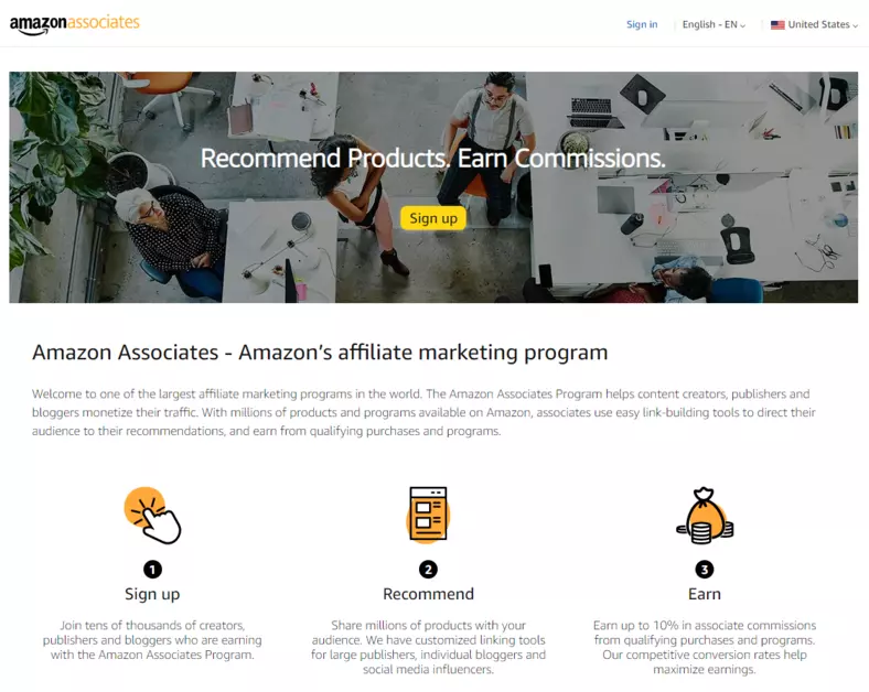 Amazon's affiliate marketing program