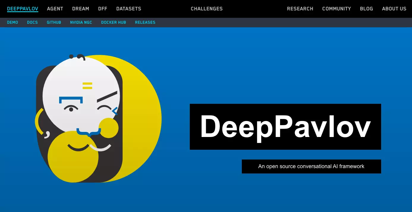 main website of deeppavlov.ai