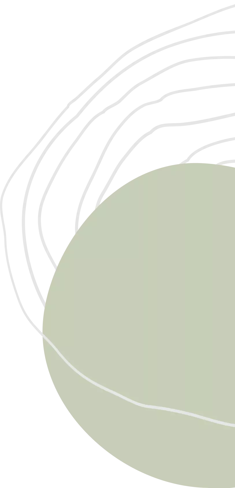 grünes Oval mit grauen Streifen