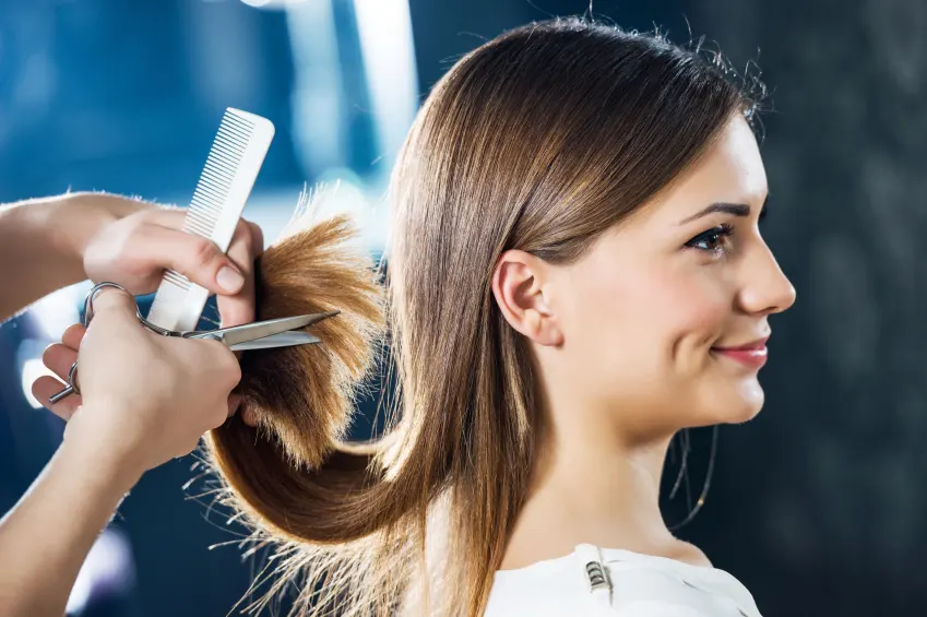 girls getting their hair done