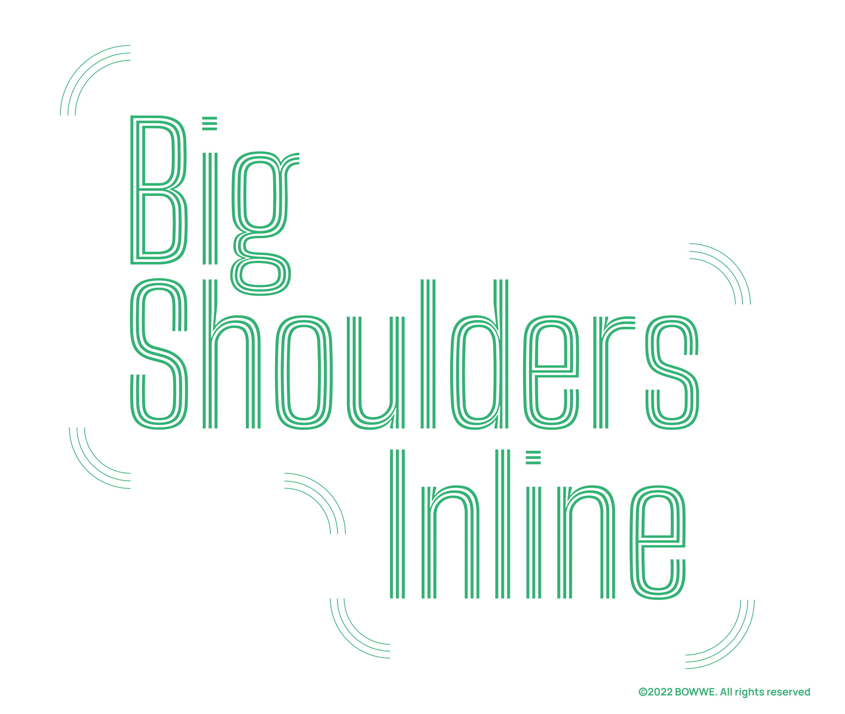 Grafik - Schriftart Big Shoulders Inline