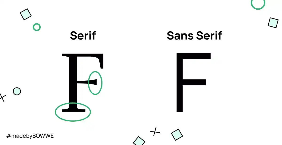 différence de polices serif sans serif