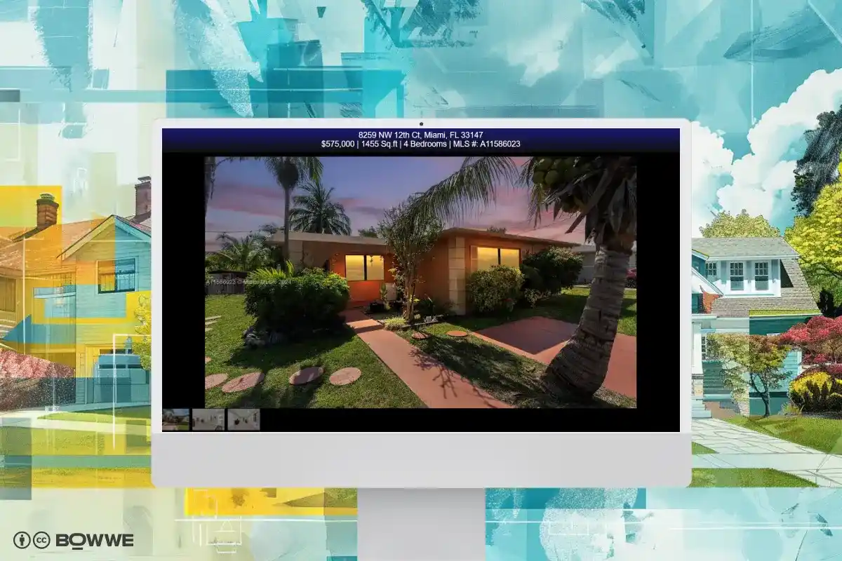 Capture d'écran de la visite virtuelle d'une maison