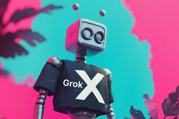 Robot in t-shirt with X