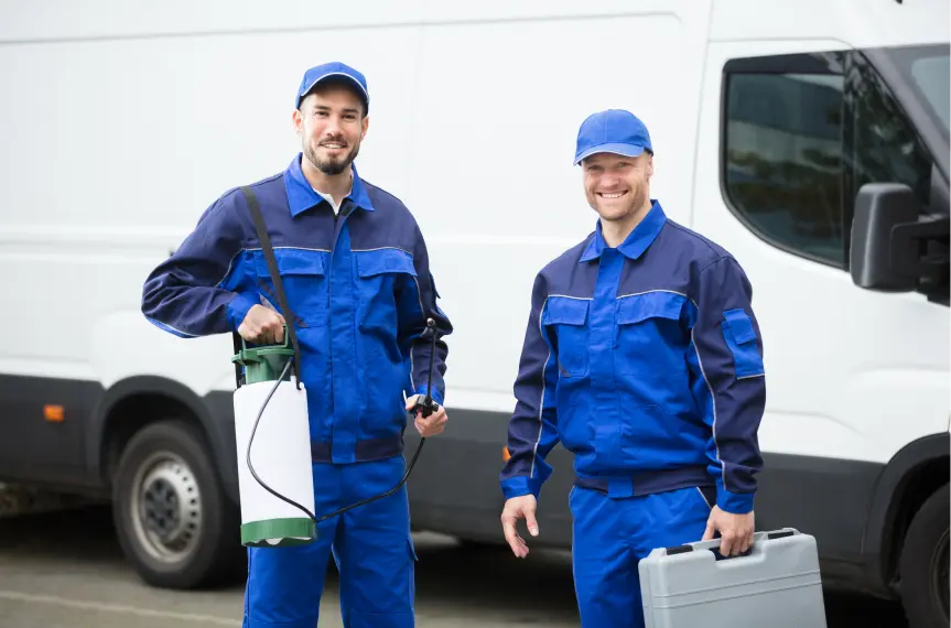 two men in blue suits