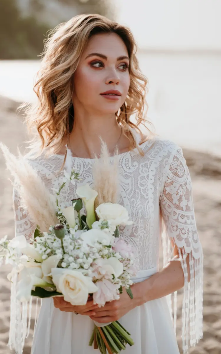 Bride with a bouquet