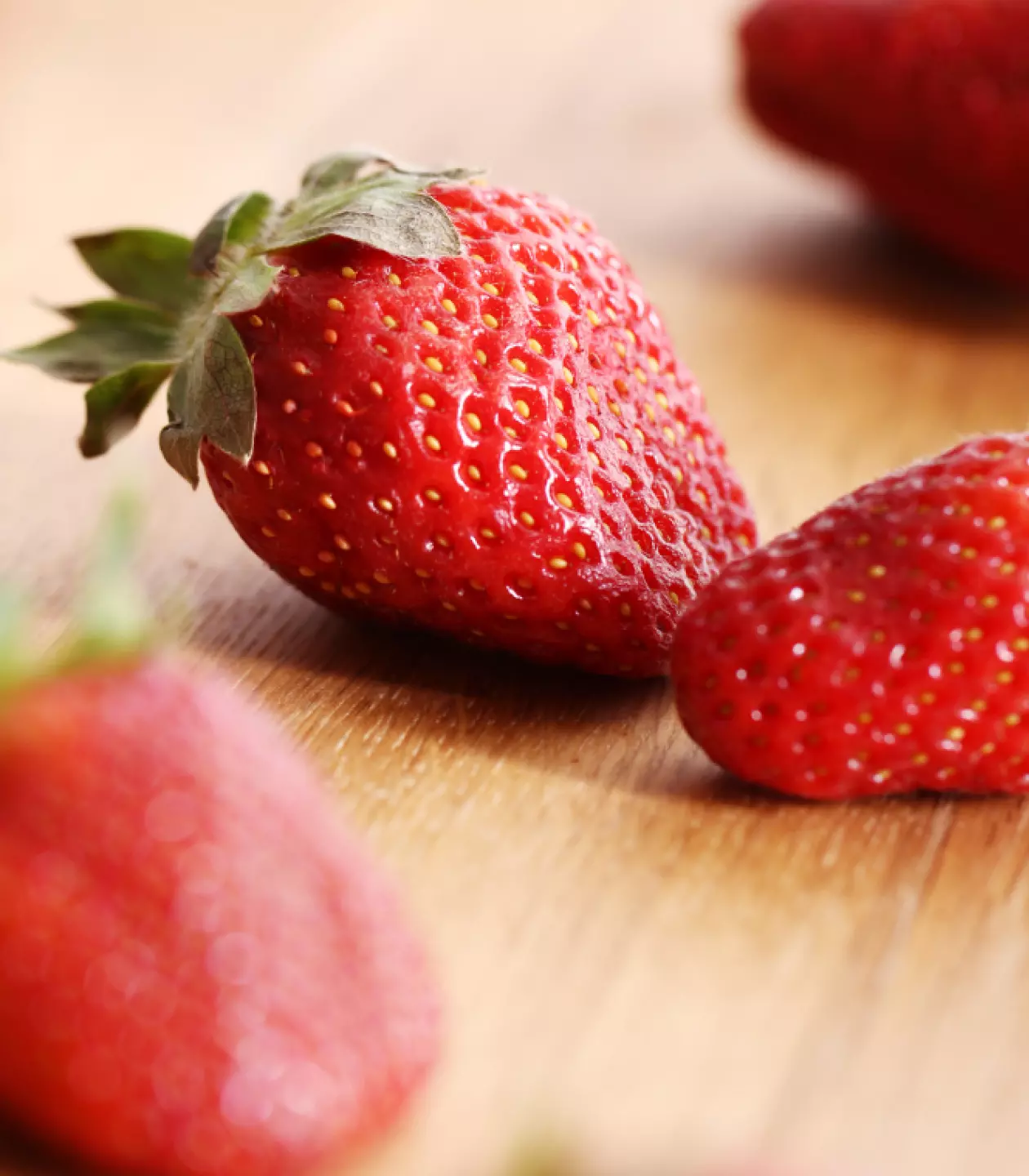 Strawberries on the table