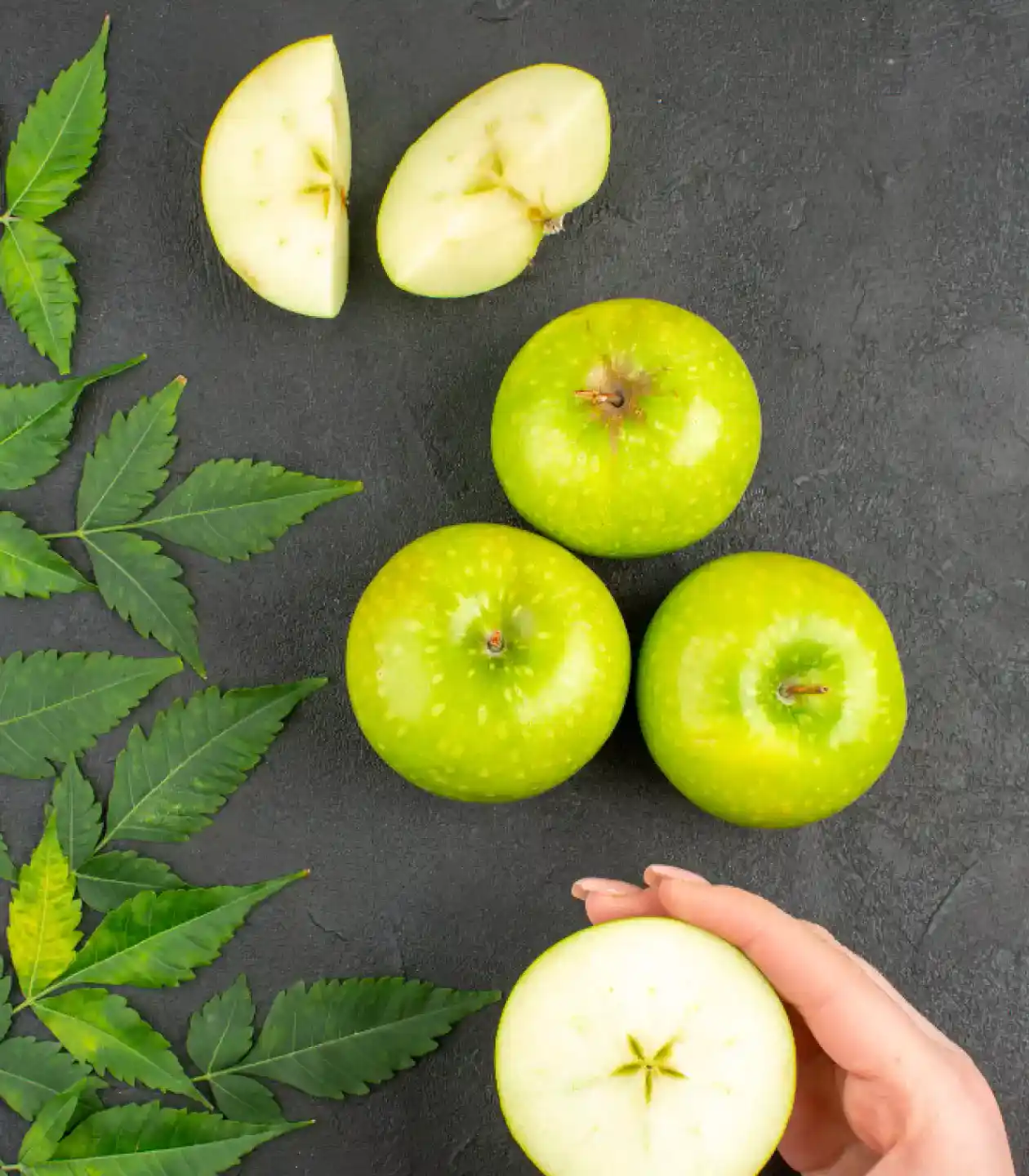 Apples on the table