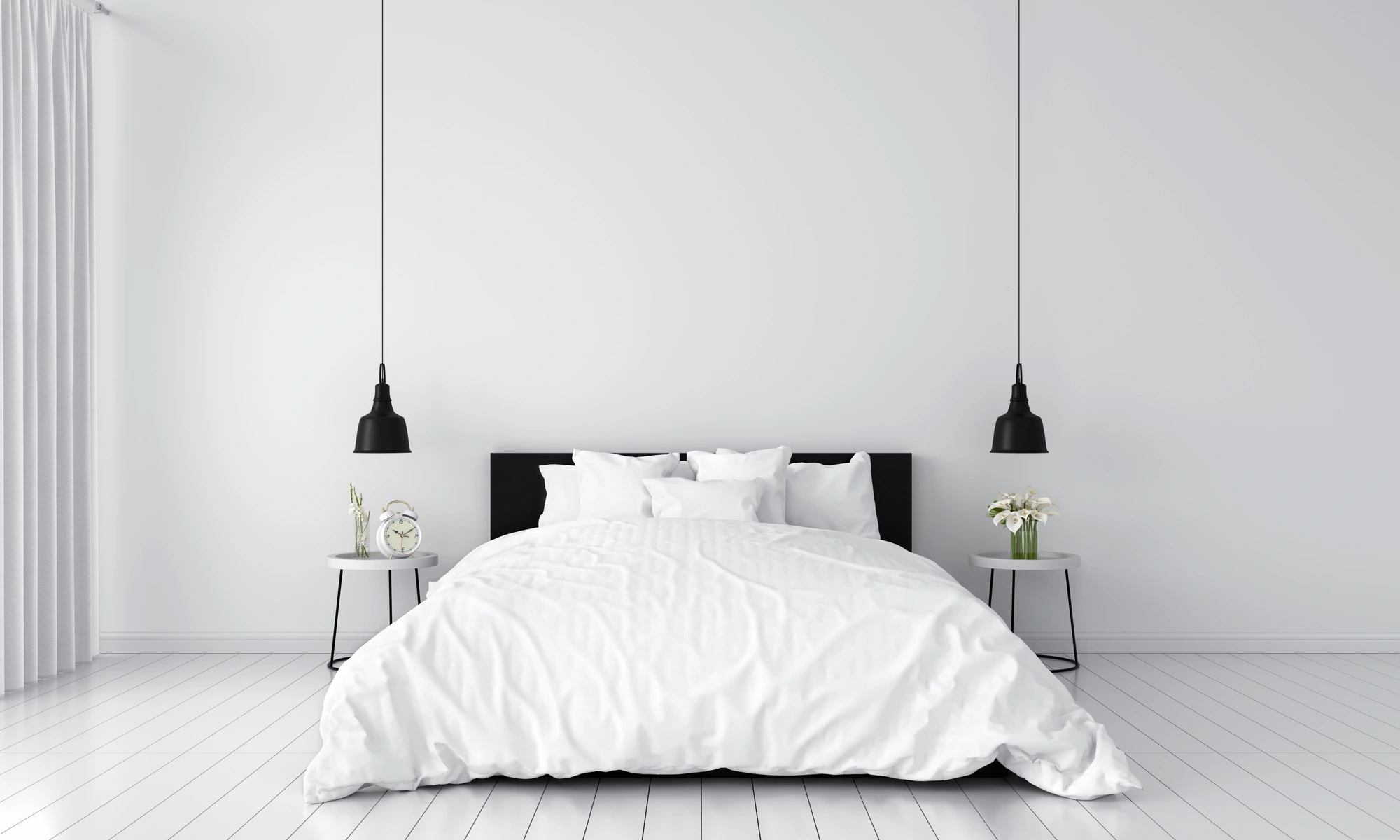 white bedroom