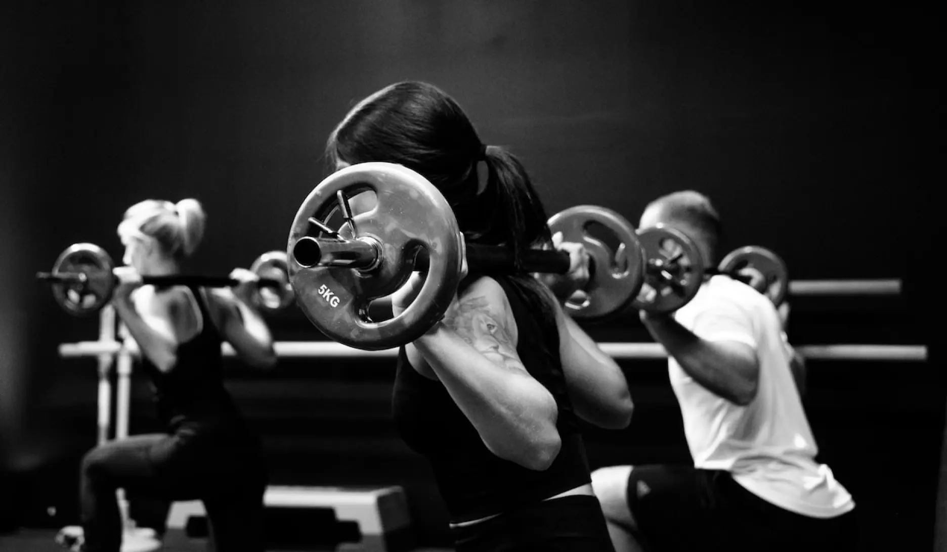 Girl with a barbell