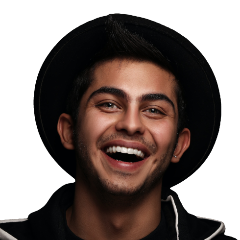 smiling guy with a hat