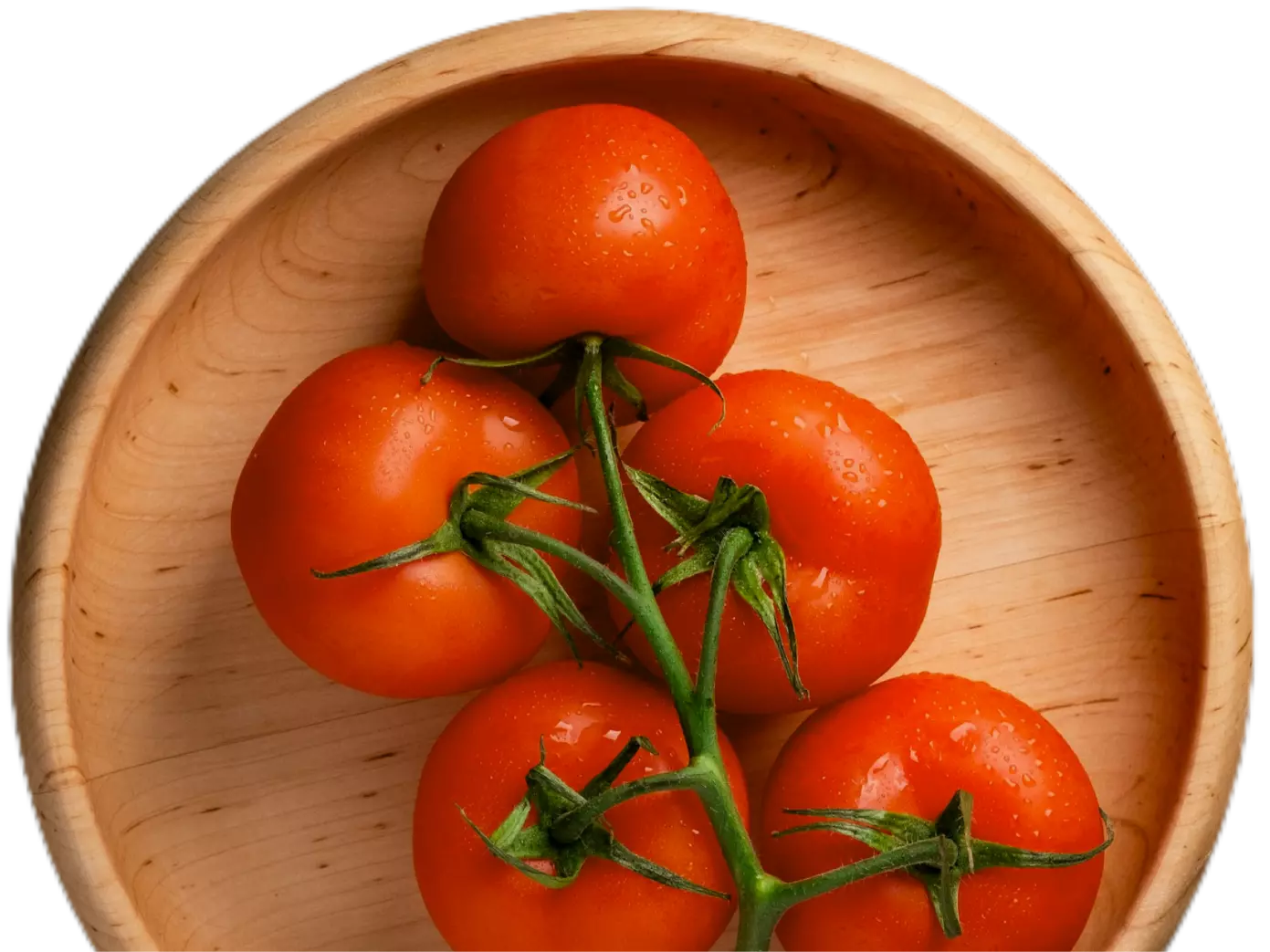 tomatoes on a plate