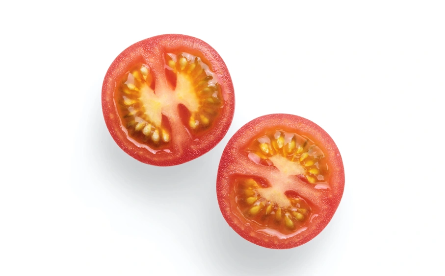 tomato cut into 2 pieces