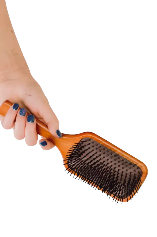 Comb in hand