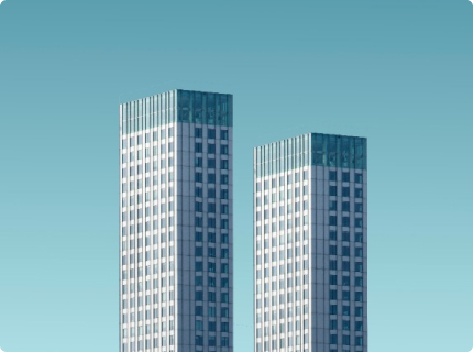 two skyscrapers against the sky