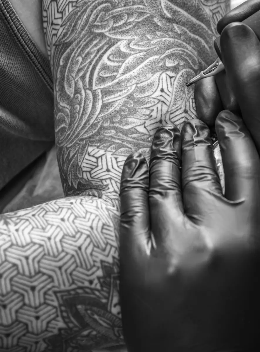 Татуировки в стиле абстракций
