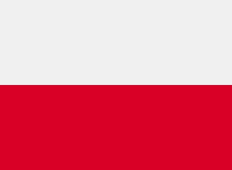 La bandera de Polonia