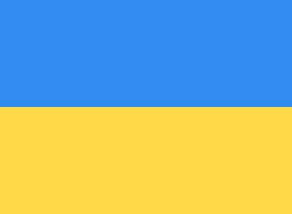 A bandeira da Ucrânia