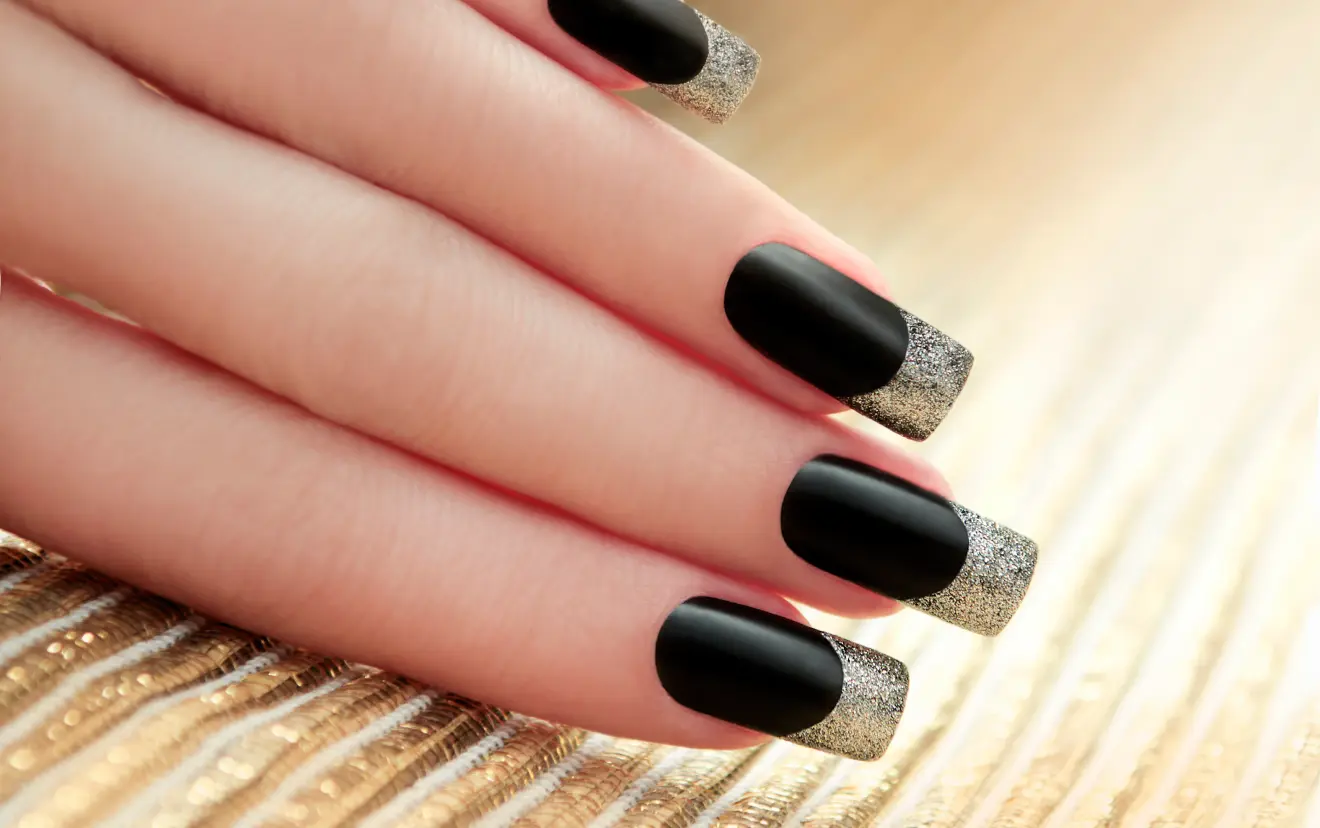 Black manicure