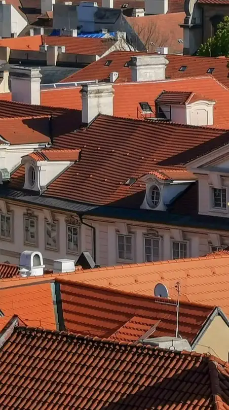 Foto de telhados na cidade velha