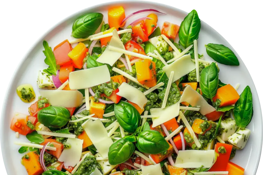 A plate of salad